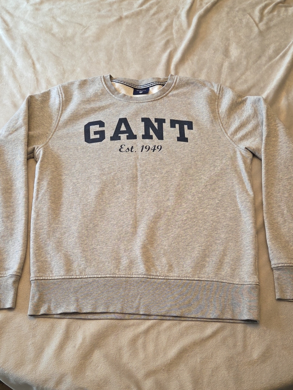 Gant Crewneck Sweatshirt, Size Medium, Grey & Blue